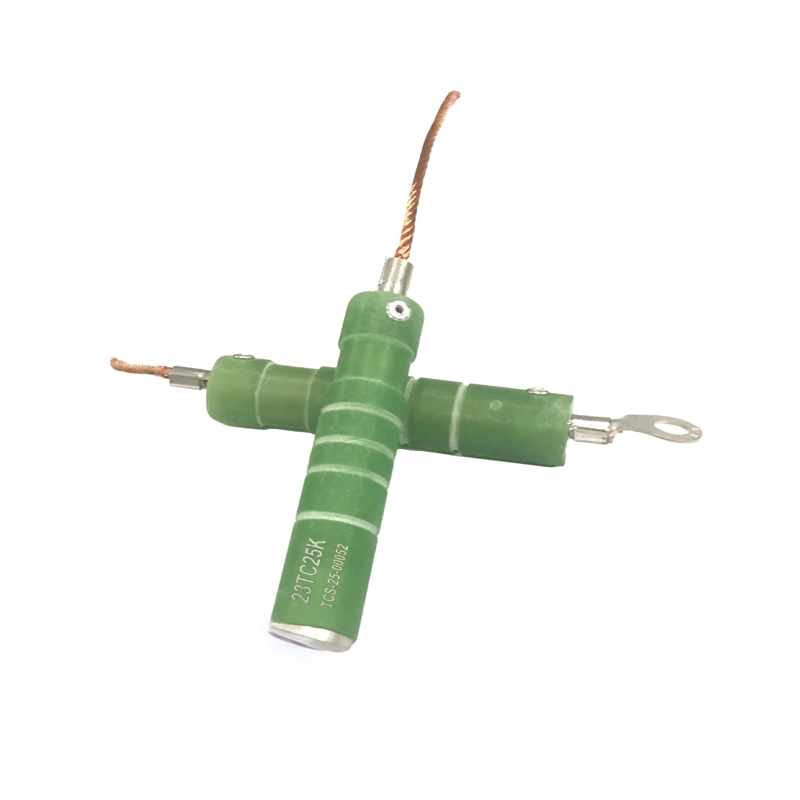 Détail de la vue supérieure du liaison fusible haute tension
