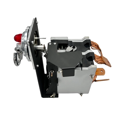 Disjoncteur d’huile 313A CSP monophasé 75KVA vue supérieure de la borne