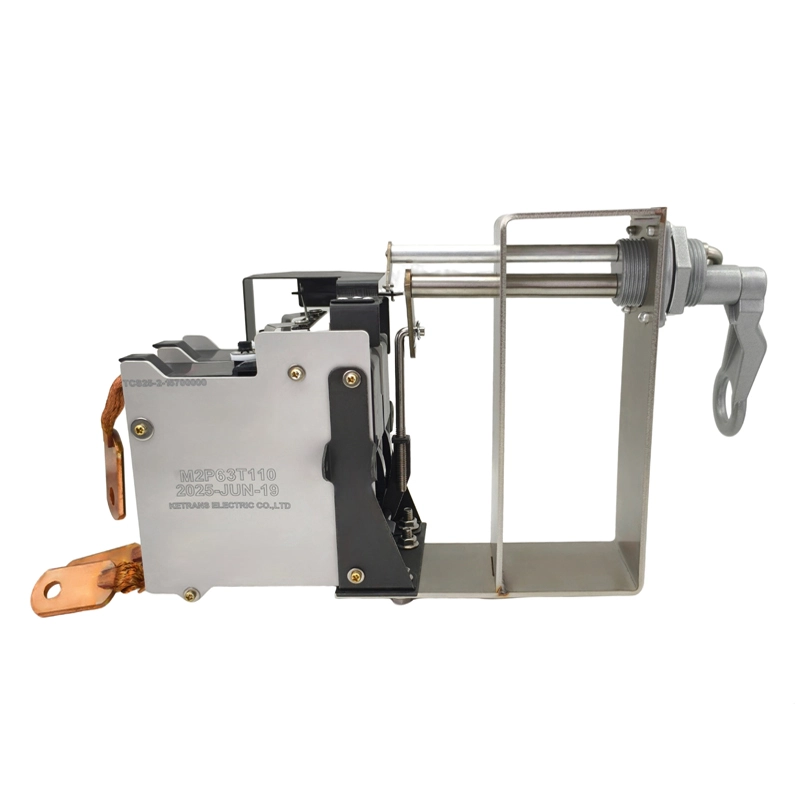 Vue frontale du disjoncteur CSP 63A monophasé souterrain de 15KVA