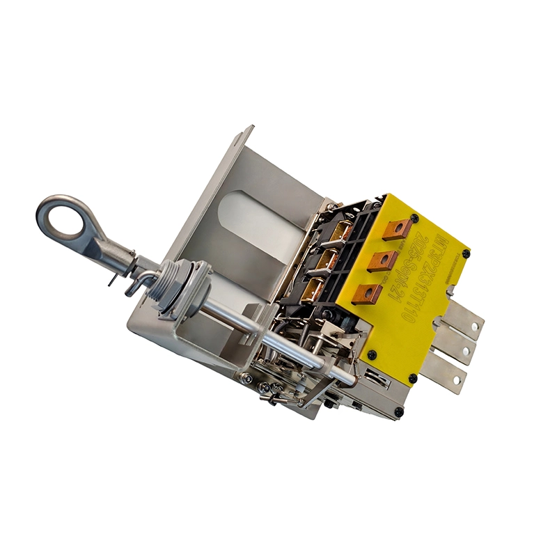 Disjoncteur submersible triphasé triphasé 2X313A CSP immergé en huile 225KVA vue supérieure de l’enceinte
