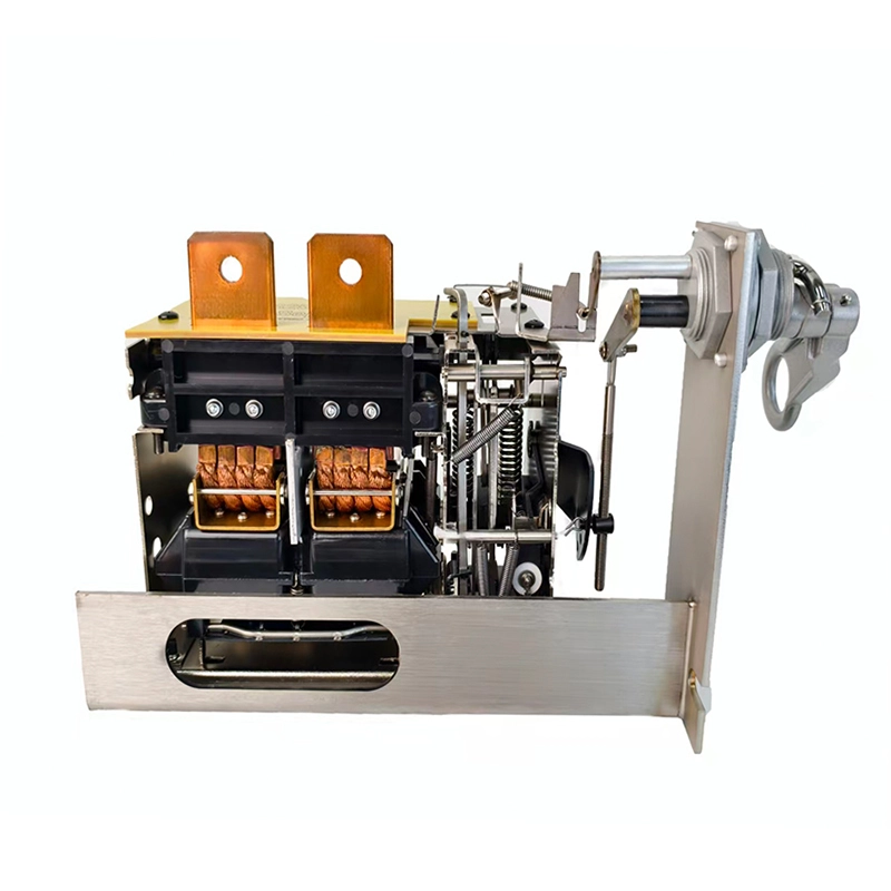 Disjoncteur monophasé 520A CSP immergé en huile 125KVA vue avant de la poignée